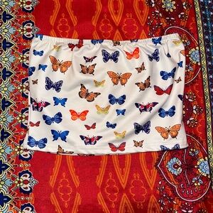 BUTTERFLY TUBE TOP🦋